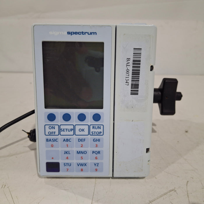 Baxter Sigma Spectrum w/Non Wireless or No Battery Infusion Pump