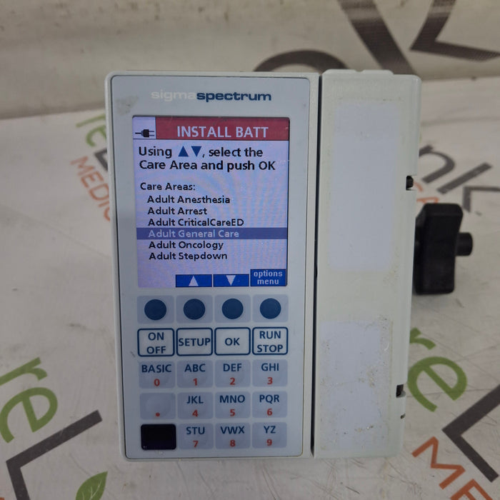 Baxter Sigma Spectrum 8.00.03 w/o Battery Infusion Pump