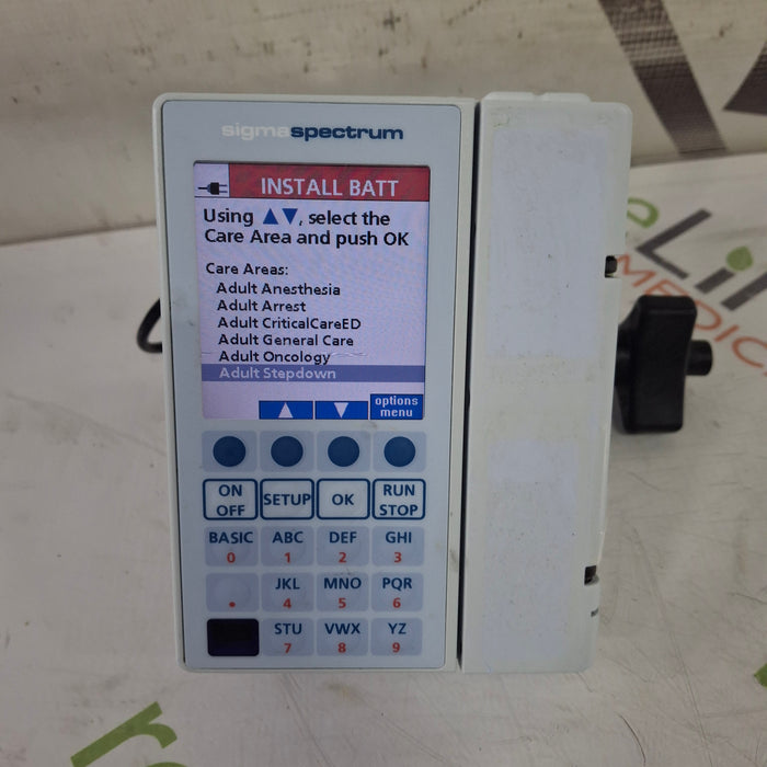 Baxter Sigma Spectrum 8.00.03 w/o Battery Infusion Pump