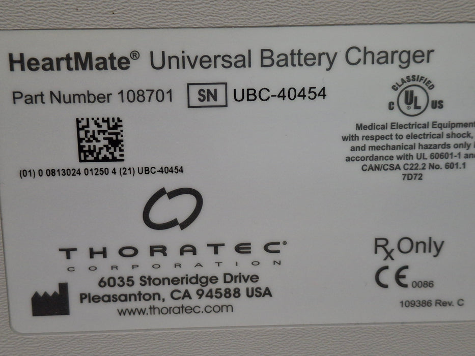 Thoratec Heart Mate Universal Battery Charger