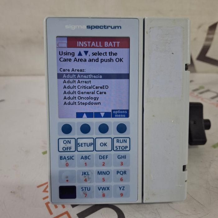 Baxter Sigma Spectrum 8.00.03 w/o Battery Infusion Pump