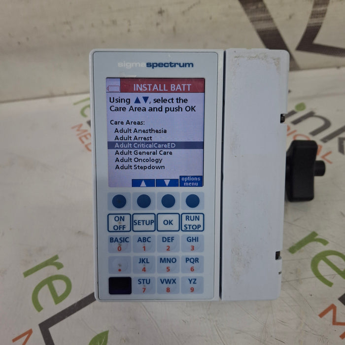Baxter Baxter Sigma Spectrum 8.01.00 w/o Battery Infusion Pump Infusion Pump reLink Medical