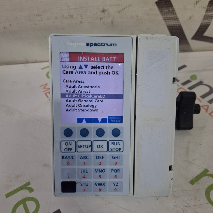 Baxter Sigma Spectrum 8.00.03 w/o Battery Infusion Pump
