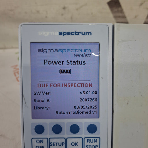 Baxter Baxter Sigma Spectrum 8.01.00 w/o Battery Infusion Pump Infusion Pump reLink Medical