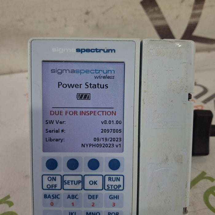 Baxter Baxter Sigma Spectrum 8.01.00 w/o Battery Infusion Pump Infusion Pump reLink Medical