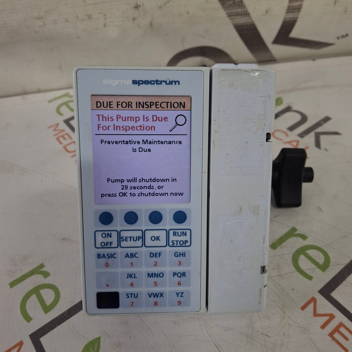 Baxter Baxter Sigma Spectrum 8.01.00 w/o Battery Infusion Pump Infusion Pump reLink Medical