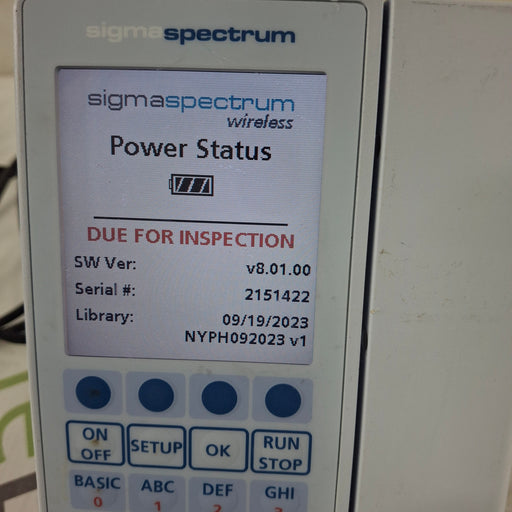 Baxter Baxter Sigma Spectrum 8.01.00 w/o Battery Infusion Pump Infusion Pump reLink Medical