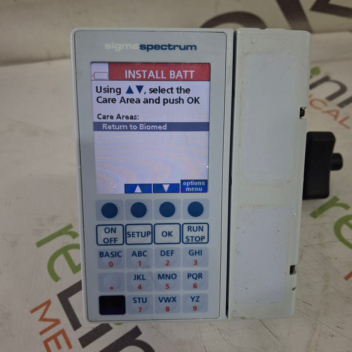 Baxter Sigma Spectrum 8.00.04 w/o Battery Infusion Pump