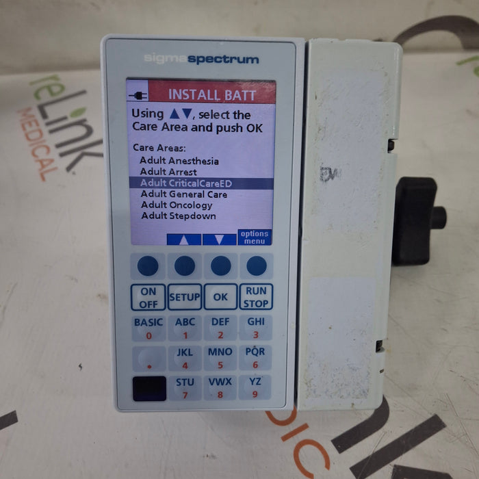 Baxter Baxter Sigma Spectrum 8.01.00 w/o Battery Infusion Pump Infusion Pump reLink Medical