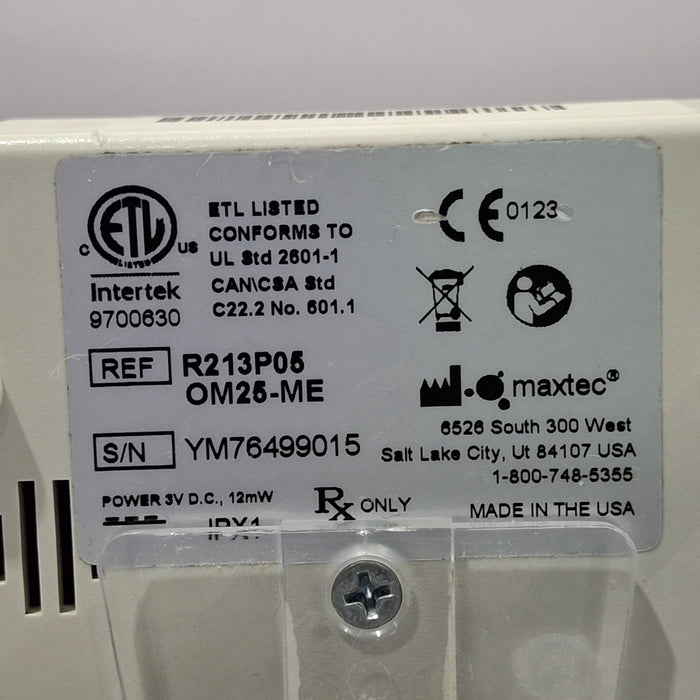 Maxtec, Inc. MaxO2 OM25-ME Oxygen Monitor