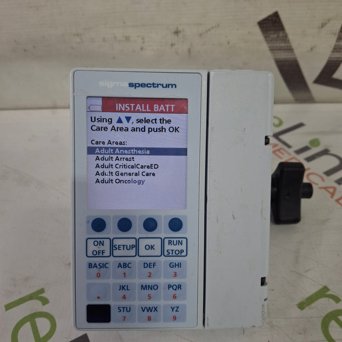 Baxter Sigma Spectrum 8.00.04 w/o Battery Infusion Pump