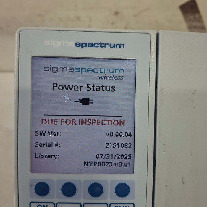 Baxter Sigma Spectrum 8.00.04 w/o Battery Infusion Pump