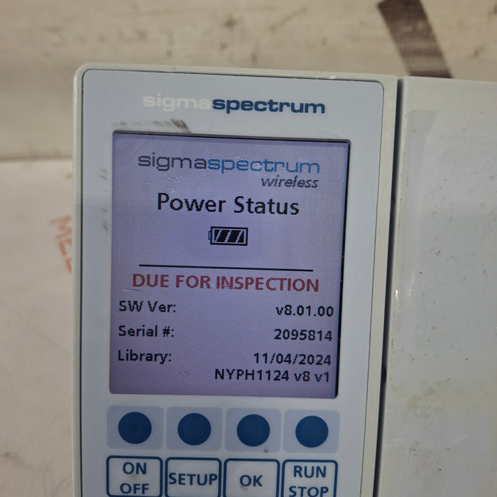 Baxter Baxter Sigma Spectrum 8.01.00 w/o Battery Infusion Pump Infusion Pump reLink Medical