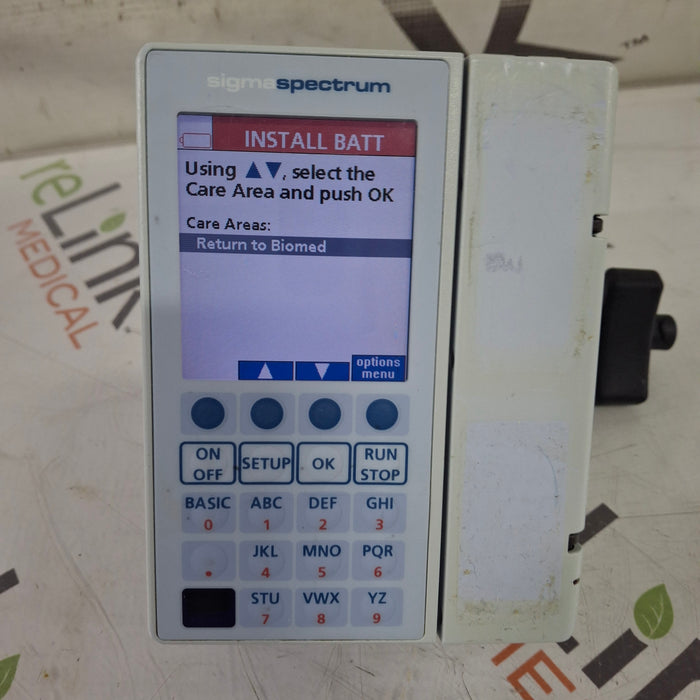 Baxter Baxter Sigma Spectrum 8.01.00 w/o Battery Infusion Pump Infusion Pump reLink Medical
