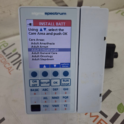 Baxter Baxter Sigma Spectrum 8.01.00 w/o Battery Infusion Pump Infusion Pump reLink Medical