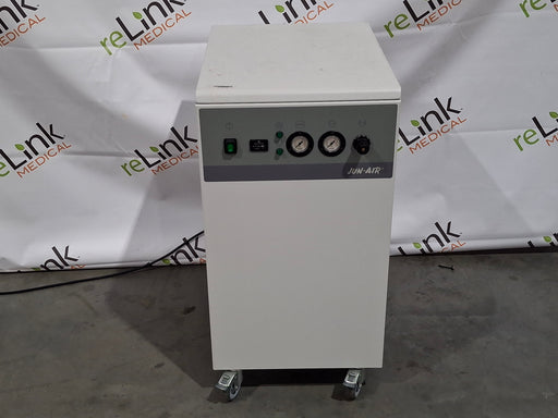 Jun-Air Jun-Air OF302-25M Oil Less Rocking Piston Air Compressor Cabinet Unit Research Lab reLink Medical