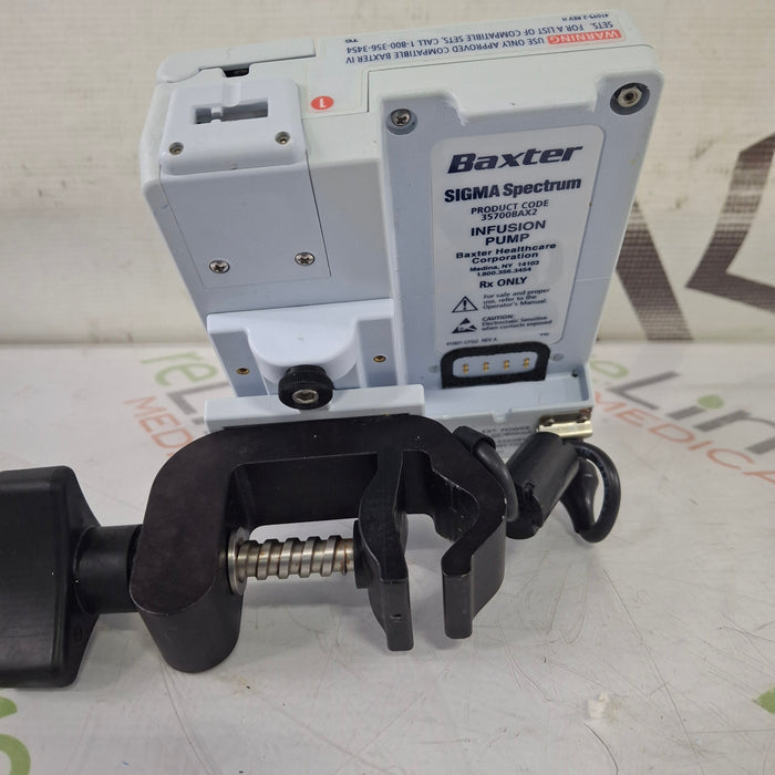 Baxter Baxter Sigma Spectrum 8.01.00 w/o Battery Infusion Pump Infusion Pump reLink Medical