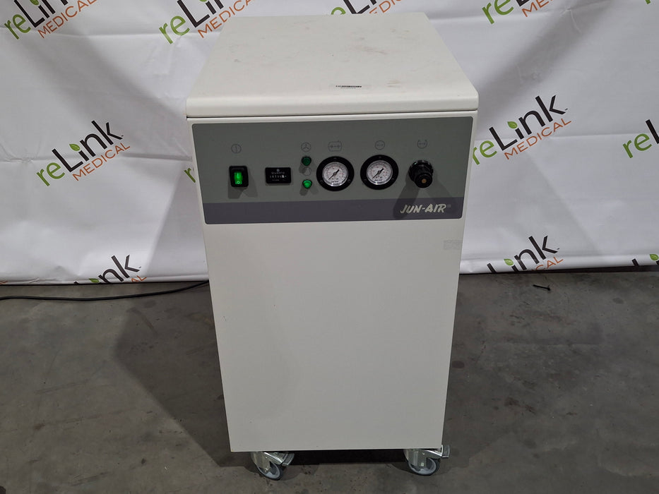 Jun-Air Jun-Air OF302-25M Oil Less Rocking Piston Air Compressor Cabinet Unit Research Lab reLink Medical