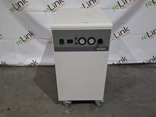 Jun-Air Jun-Air OF302-25M Oil Less Rocking Piston Air Compressor Cabinet Unit Research Lab reLink Medical