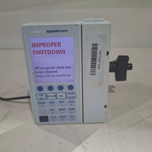 Baxter Baxter Sigma Spectrum 8.00.04 w/o Battery Infusion Pump Infusion Pump reLink Medical