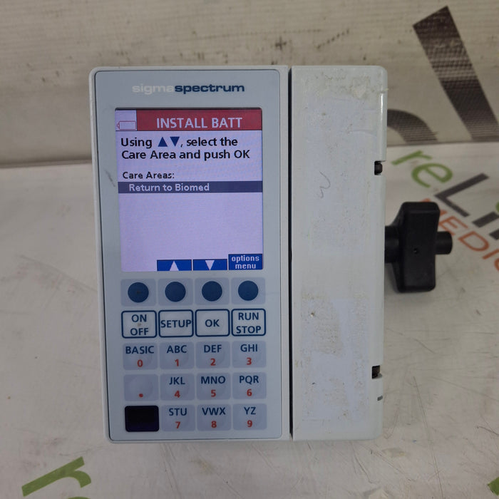 Baxter Sigma Spectrum 8.00.03 w/o Battery Infusion Pump