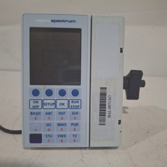 Baxter Sigma Spectrum w/Non Wireless or No Battery Infusion Pump