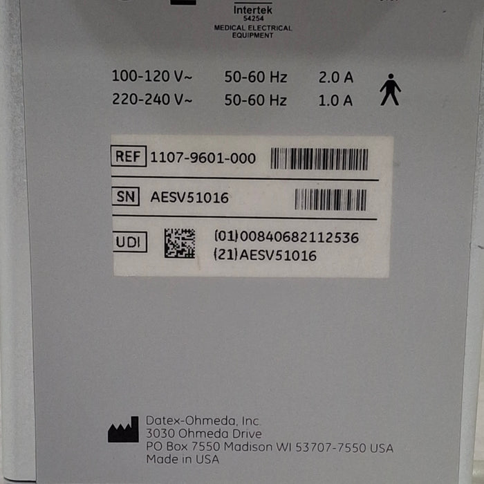 Datex-Ohmeda Tec 6 Plus Desflurane Vaporizer