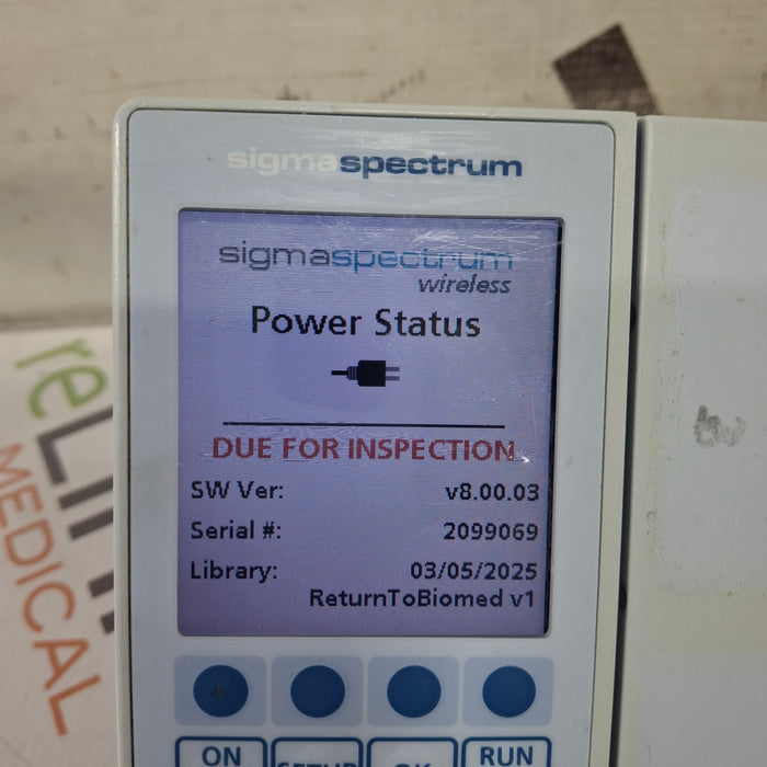 Baxter Sigma Spectrum 8.00.03 w/o Battery Infusion Pump
