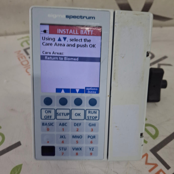 Baxter Sigma Spectrum 8.00.03 w/o Battery Infusion Pump