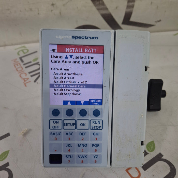Baxter Sigma Spectrum 8.00.04 w/o Battery Infusion Pump