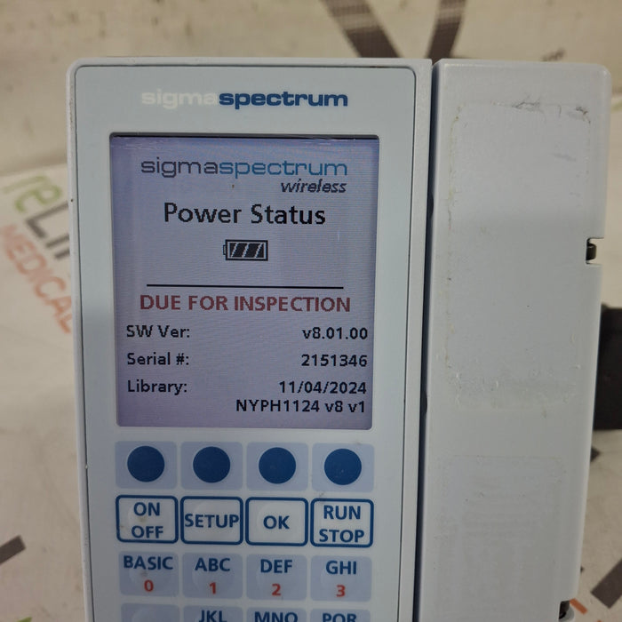 Baxter Baxter Sigma Spectrum 8.01.00 w/o Battery Infusion Pump Infusion Pump reLink Medical