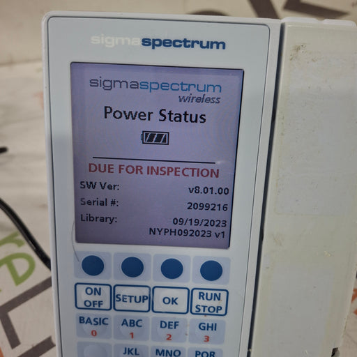 Baxter Baxter Sigma Spectrum 8.01.00 w/o Battery Infusion Pump Infusion Pump reLink Medical
