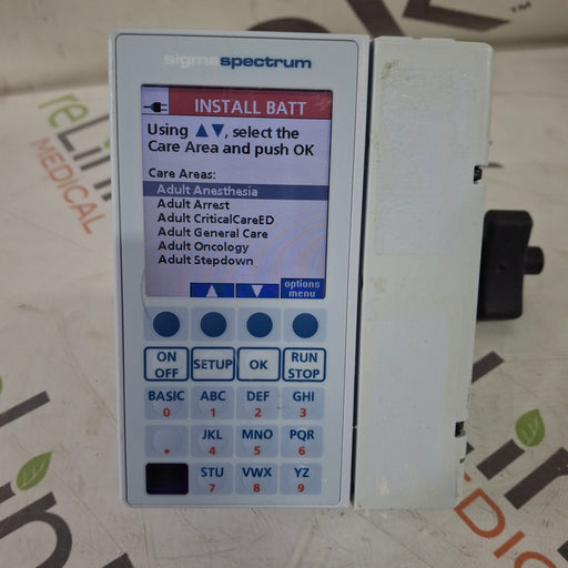 Baxter Baxter Sigma Spectrum 8.01.00 w/o Battery Infusion Pump Infusion Pump reLink Medical