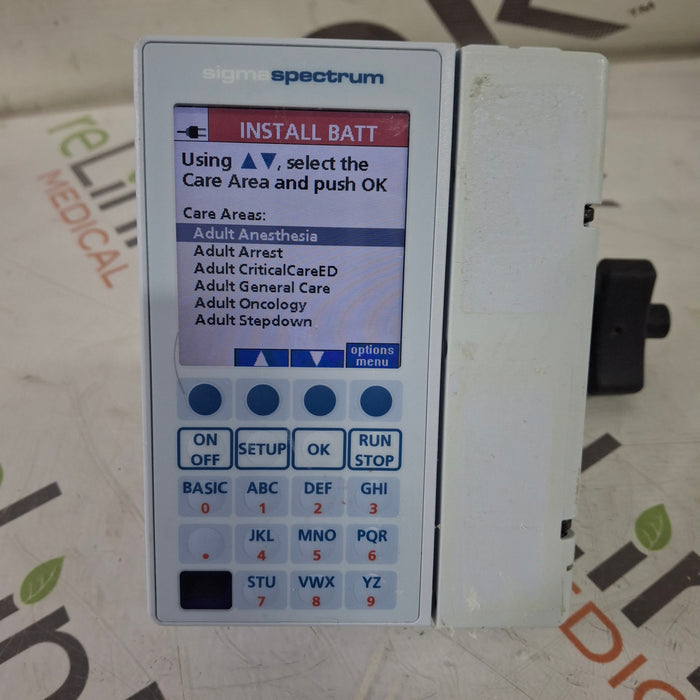 Baxter Baxter Sigma Spectrum 8.01.00 w/o Battery Infusion Pump Infusion Pump reLink Medical