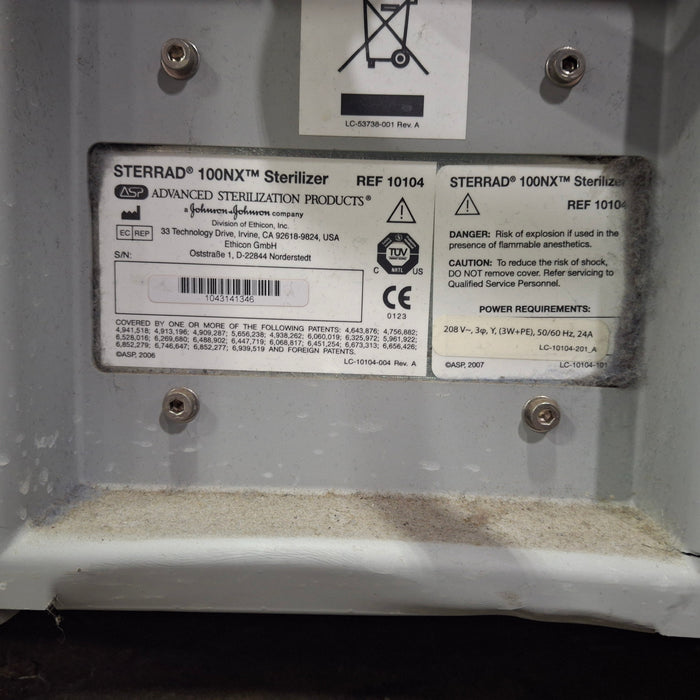 Sterrad 100NX Sterilizer