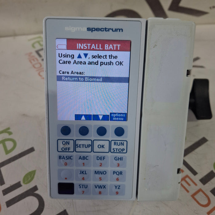 Baxter Baxter Sigma Spectrum 8.01.00 w/o Battery Infusion Pump Infusion Pump reLink Medical