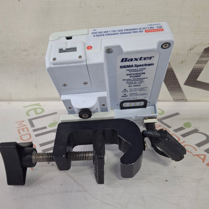 Baxter Baxter Sigma Spectrum 8.01.00 w/o Battery Infusion Pump Infusion Pump reLink Medical