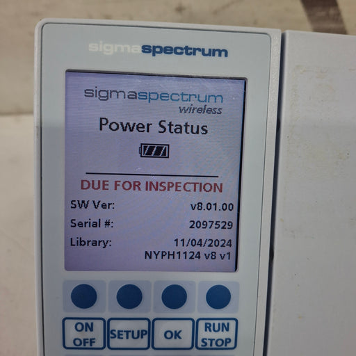 Baxter Baxter Sigma Spectrum 8.01.00 w/o Battery Infusion Pump Infusion Pump reLink Medical