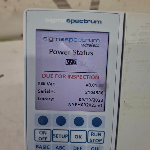 Baxter Baxter Sigma Spectrum 8.01.00 w/o Battery Infusion Pump Infusion Pump reLink Medical