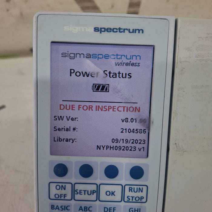 Baxter Baxter Sigma Spectrum 8.01.00 w/o Battery Infusion Pump Infusion Pump reLink Medical