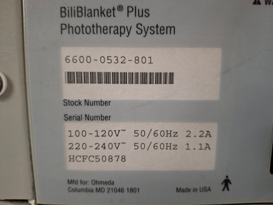 Ohmeda Medical Ohmeda Medical BiliBlanket Plus Phototherapy System Infant Warmers and Incubators reLink Medical