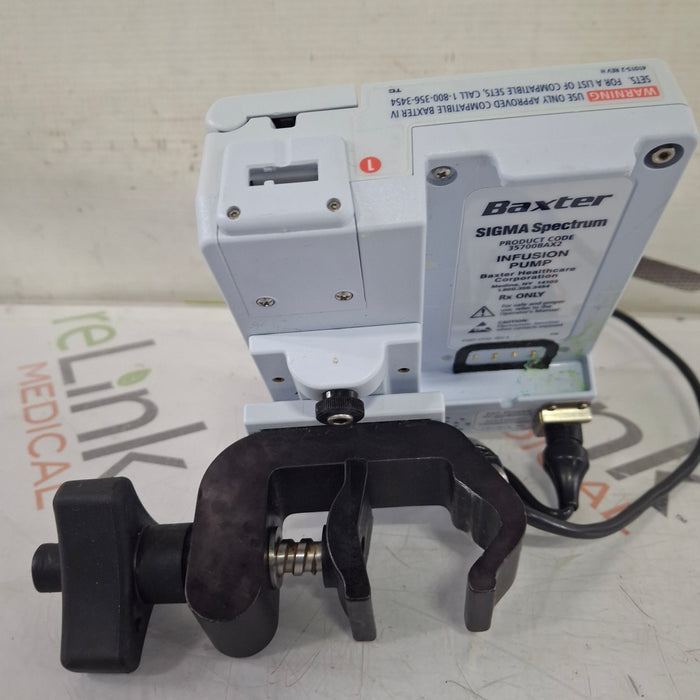 Baxter Baxter Sigma Spectrum 8.01.00 w/o Battery Infusion Pump Infusion Pump reLink Medical