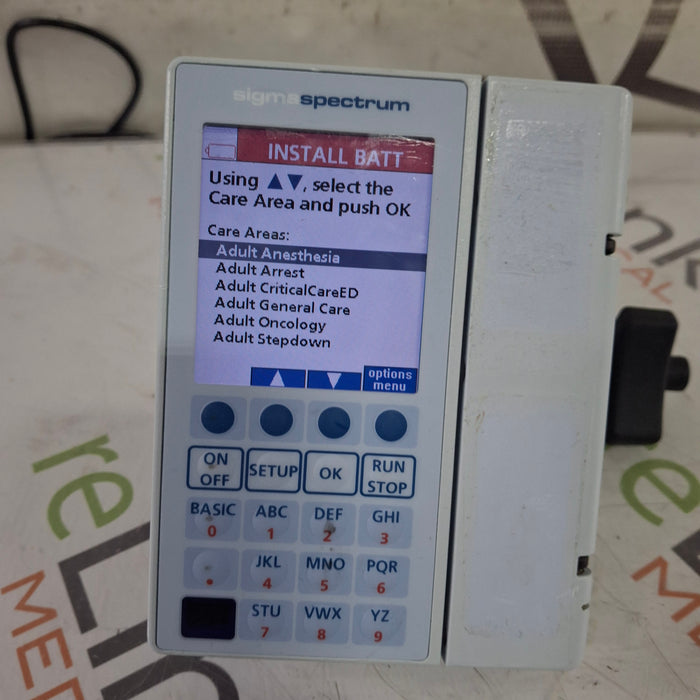 Baxter Baxter Sigma Spectrum 8.01.00 w/o Battery Infusion Pump Infusion Pump reLink Medical