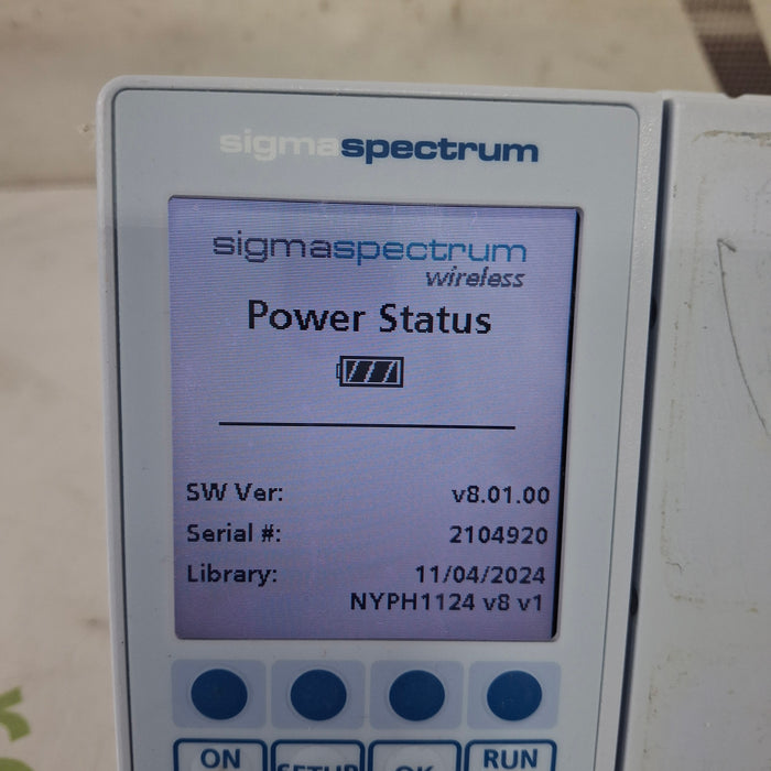 Baxter Baxter Sigma Spectrum 8.01.00 w/o Battery Infusion Pump Infusion Pump reLink Medical