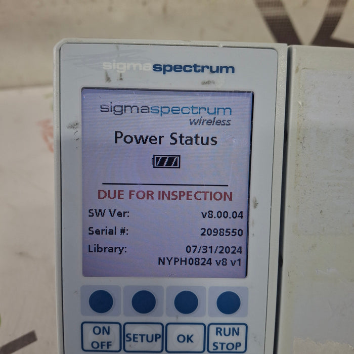 Baxter Sigma Spectrum 8.00.04 w/o Battery Infusion Pump