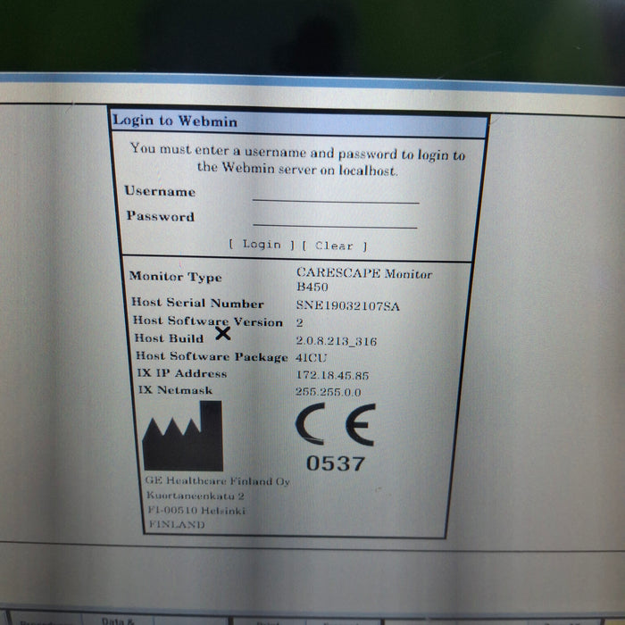 GE Healthcare GE Healthcare Carescape B450 Critical Care Patient Monitor Patient Monitors reLink Medical