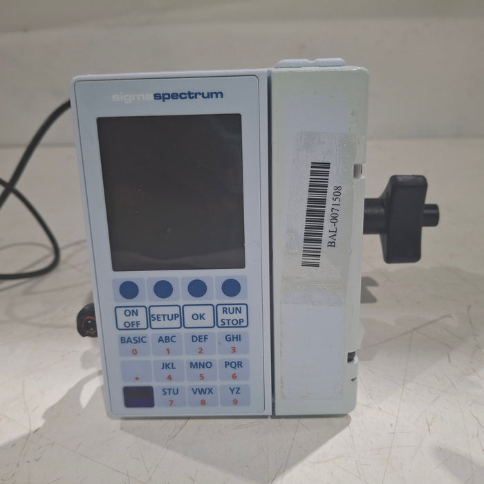 Baxter Sigma Spectrum w/Non Wireless or No Battery Infusion Pump
