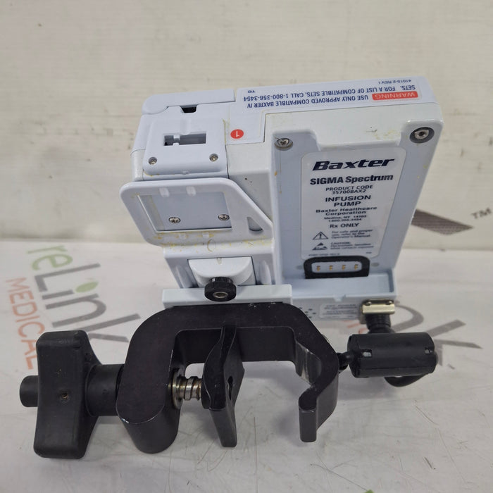 Baxter Baxter Sigma Spectrum 8.01.00 w/o Battery Infusion Pump Infusion Pump reLink Medical