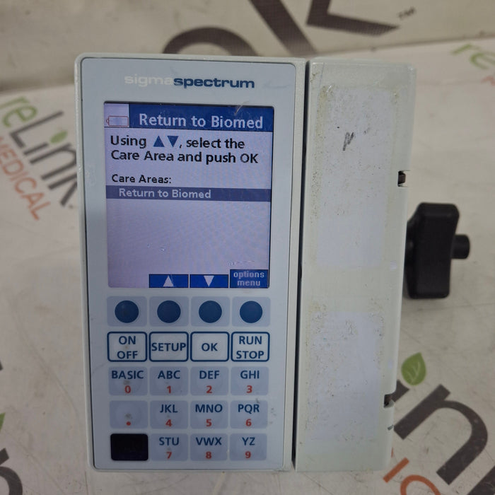 Baxter Baxter Sigma Spectrum 8.00.03 w/o Battery Infusion Pump Infusion Pump reLink Medical