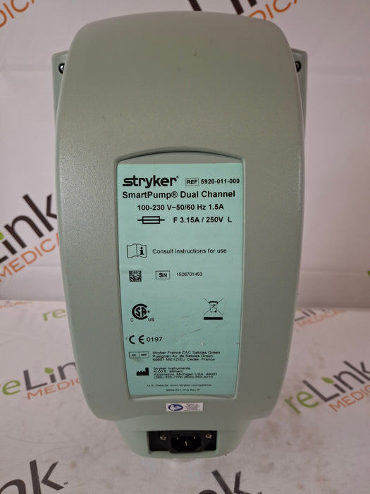 Stryker Stryker SmartPump Dual Channel Tourniquet Surgical Equipment reLink Medical